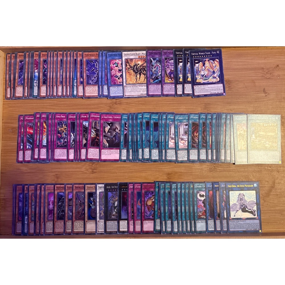 NEW Yu-Gi-Oh! TCG Mixed Bulk Card Lot‎ 107 Cards 33 Holo Foil 74 Regular